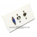 Placa Tapa VGA + USB tipo B + Audio Jack 3.5 mm ABS